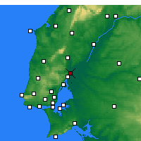 Nearby Forecast Locations - Castanheira do Ribatejo e Cachoeiras - Map