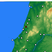 Nearby Forecast Locations - Pataias - Map