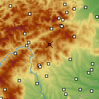 Nearby Forecast Locations - Fischbach - Map