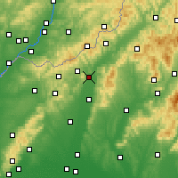 Nearby Forecast Locations - Nové Mesto nad Váhom - Map