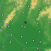 Nearby Forecast Locations - Sereď - Map